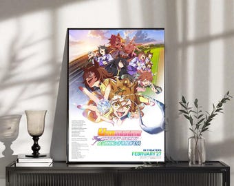 Uma Musume Pretty Derby - begin van een nieuw tijdperk 2026 poster, vintage esthetiek, woonkamer muurkunst, man Cave Art, cadeau filmliefhebber