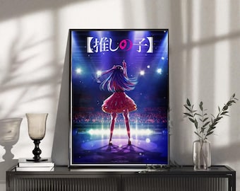 Oshi no Ko poster Ai Hoshino Idol Stage Performance Anime Wall Art Print manga merchandise schattig esthetische kawaii kamer decor cadeau