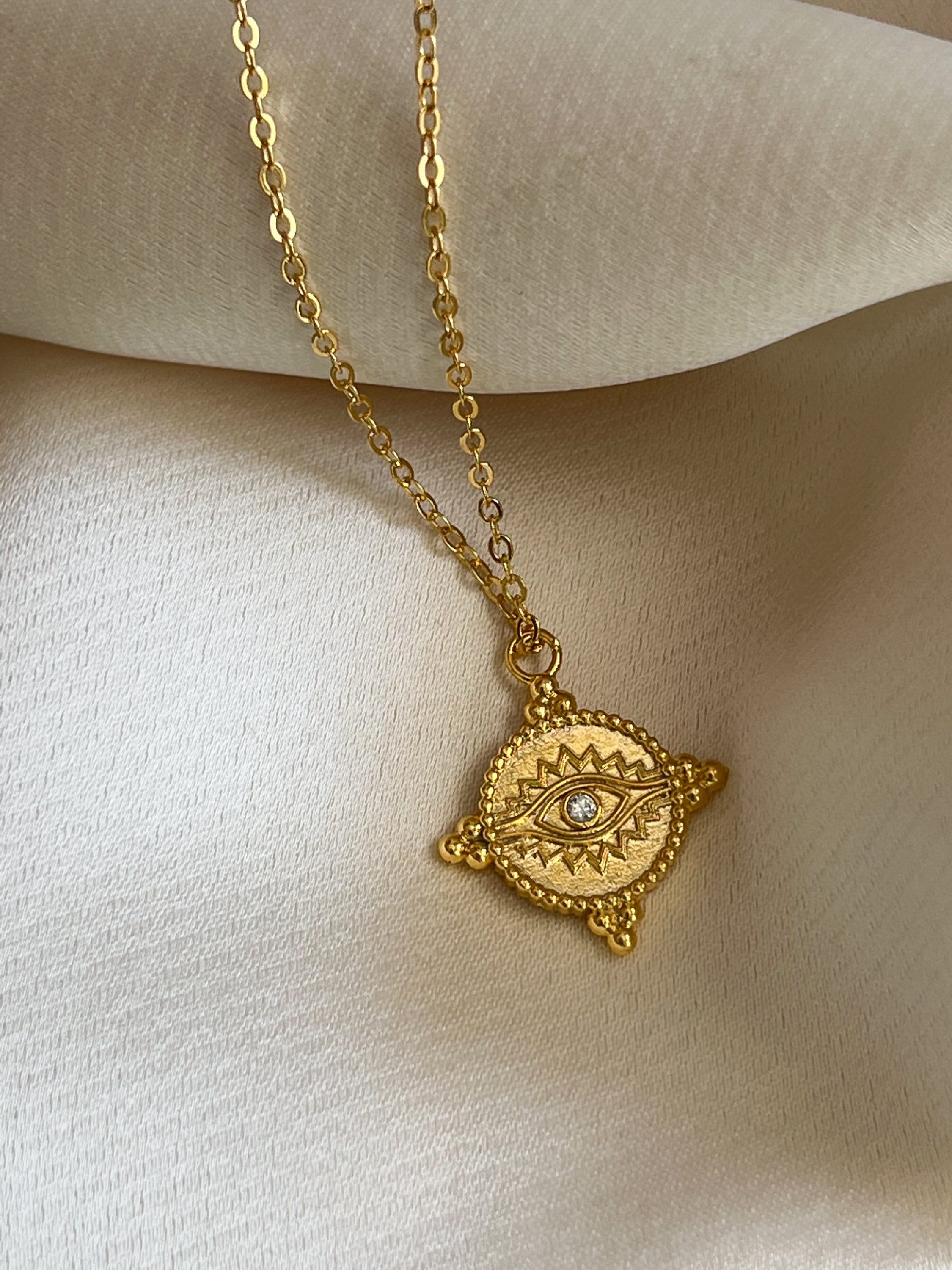 Evil Eye Charm Necklace JLTN0947 main image 1