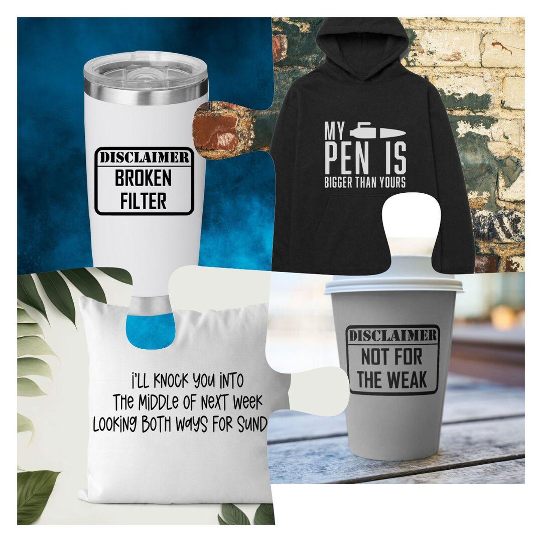 Label Humor Sarcastic SVG Bundle | Funny Warning Label PNG | Edgy Humor Digital ...