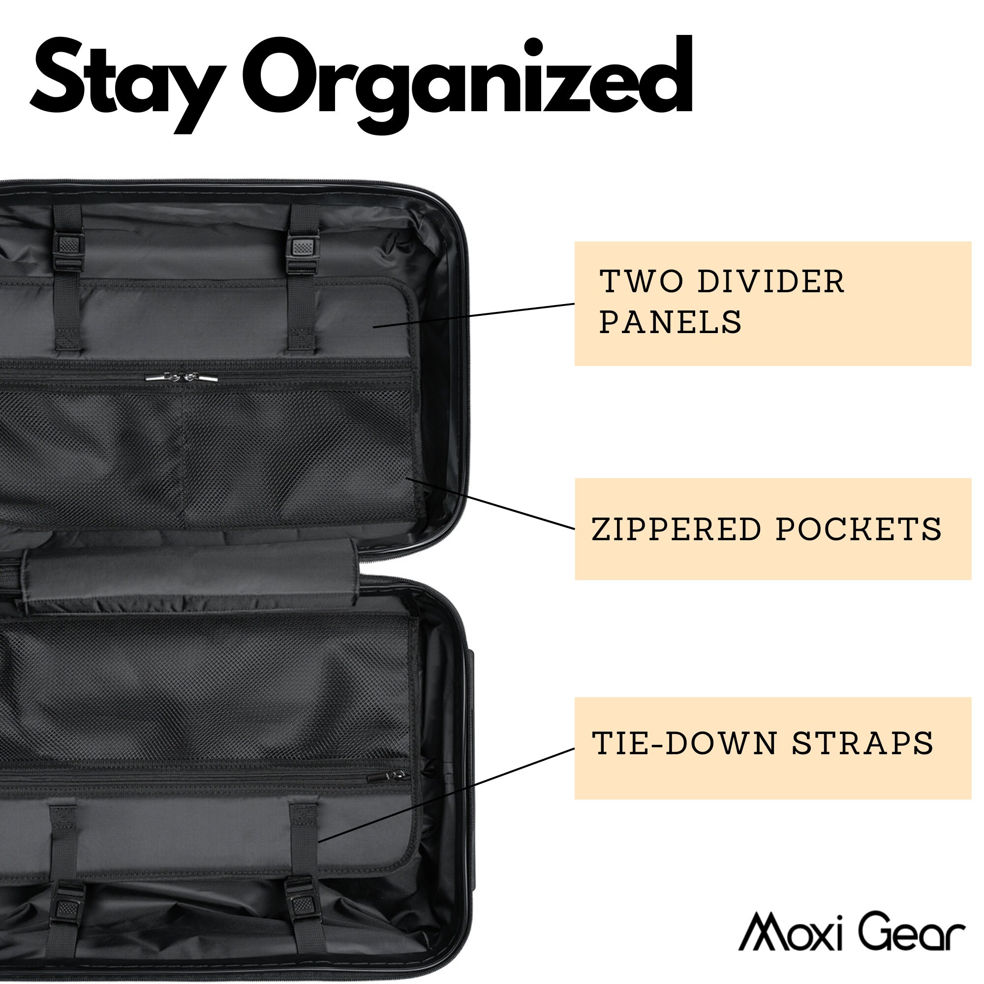 Hard Shell Spinner Suitcase Cabin Luggage Checked Luggage Etsy