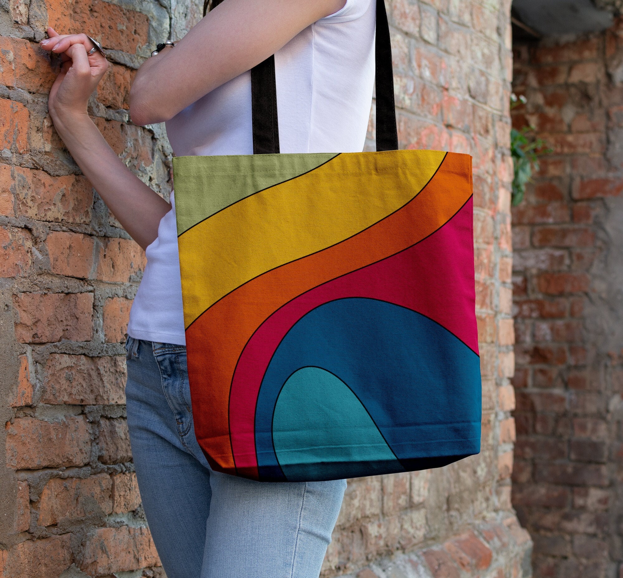 Funky Tote Bag Etsy