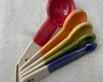 Handmade Ceramic Measuring Spoon Set