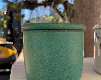 Burriera in ceramica, burriera francese, argilla fatta a mano