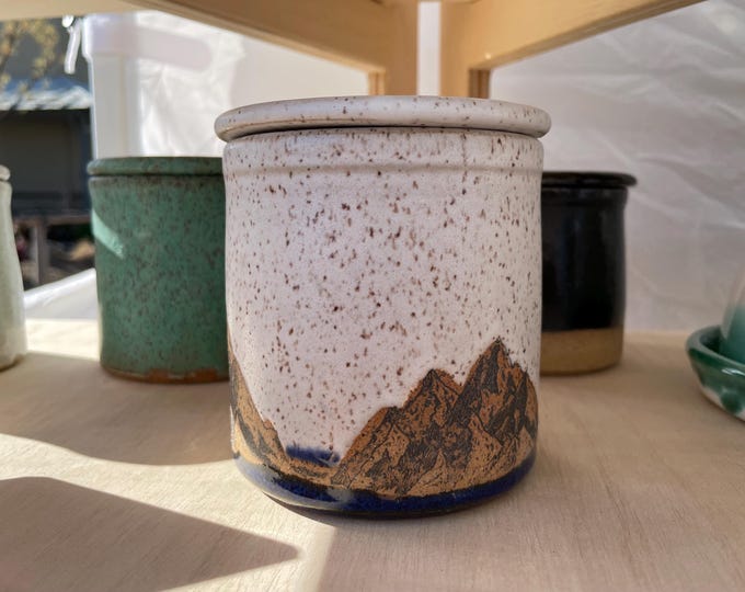 Ceramic Butter Crock French Butter Dish Handmade Clay