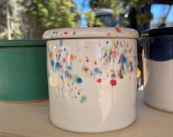 Ceramic Butter Crock French Butter Dish Handmade Clay