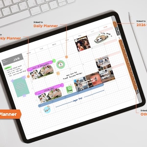 2026 Hobonichi Inspired Digital Planner (landscape) – Minimalist ...