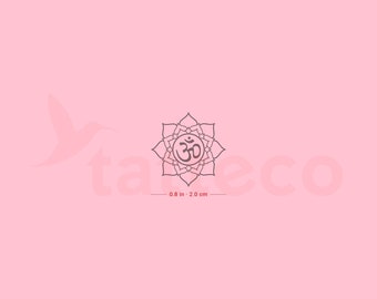 Mandala Om Semi-Permanent Tattoo (Set of 2)