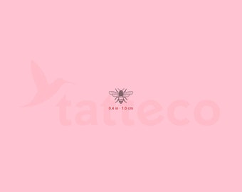 Tatouage semi-permanent petite abeille (Ensemble de 2)