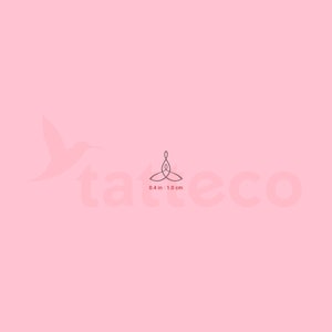 Tiny Mother and Child Symbol Semi-Permanent Tattoo (Set of 2)