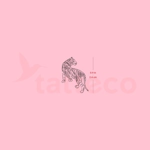 Tiger Semi-Permanent Tattoo (Set of 2)