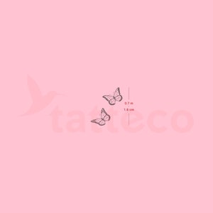 Butterfly Couple Semi-Permanent Tattoo (Set of 2)