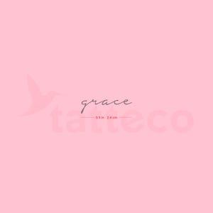 Grace Semi-Permanent Tattoo (Set of 2)