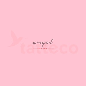 Tatuaje semipermanente de ángel (conjunto de 2)