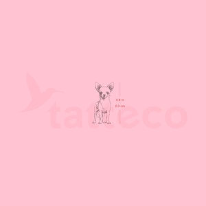 Chihuahua Semi-Permanent Tattoo (Set of 2)