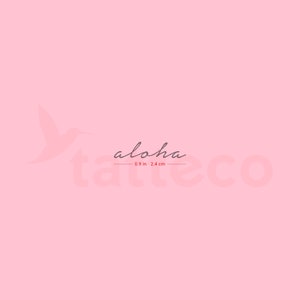 Aloha Semi-Permanent Tattoo (Set of 2)