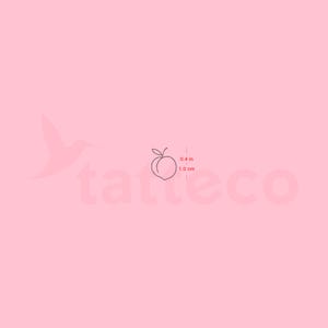 Tatuaggio semipermanente Tiny Peach (set da 2)