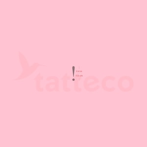 Exclamation Mark Semi-Permanent Tattoo (Set of 2)