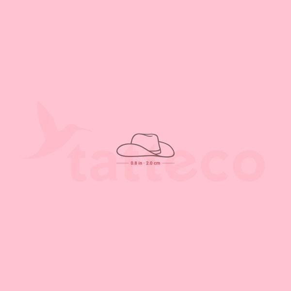 Cowboy Hat Tatouage semi-permanent (Set de 2)