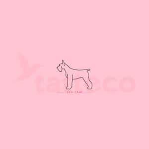 Schnauzer Semi-Permanent Tattoo (Set of 2)