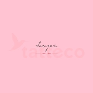 Hope Semi-Permanent Tattoo (Set of 2)