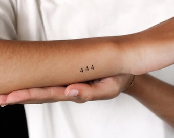 444 Semi-Permanent Tattoo (Set of 2)