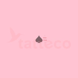 Spade Tatouage semi-permanent (Set de 2)