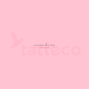 Tatuaggio semipermanente Sunshine (set di 2)