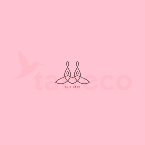 Small Family Symbol Semi-Permanent Tattoo (Set of 2)