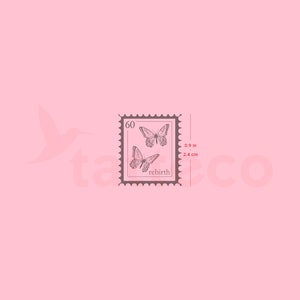 Butterfly Stamp Semi-Permanent Tattoo (Set of 2)