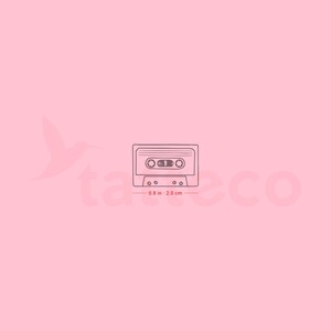 Cassette Semi-Permanent Tattoo (Set of 2)