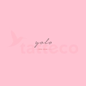 Yolo Semi-Permanent Tattoo (Set of 2)