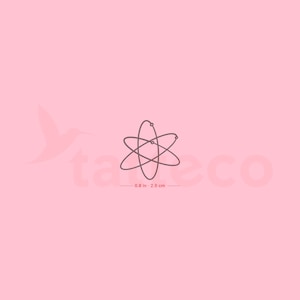 Atom Tatuaggio semipermanente (Set di 2)