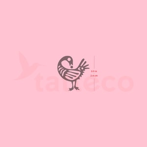 Sankofa Bird Semi-Permanent Tattoo (Set of 2)