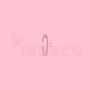 Safety Pin Semi-Permanent Tattoo (Set of 2)