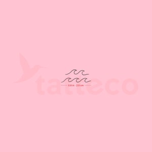 Sea Waves Semi-Permanent Tattoo (Set of 2)