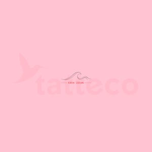 Small Wave By 1991.ink Semi-Permanent Tattoo (Set of 2)