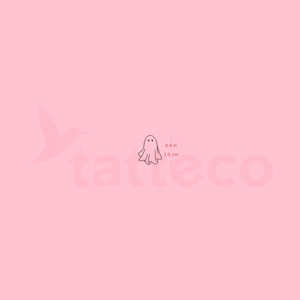 Tiny Ghost Semi-Permanent Tattoo (Set of 2)