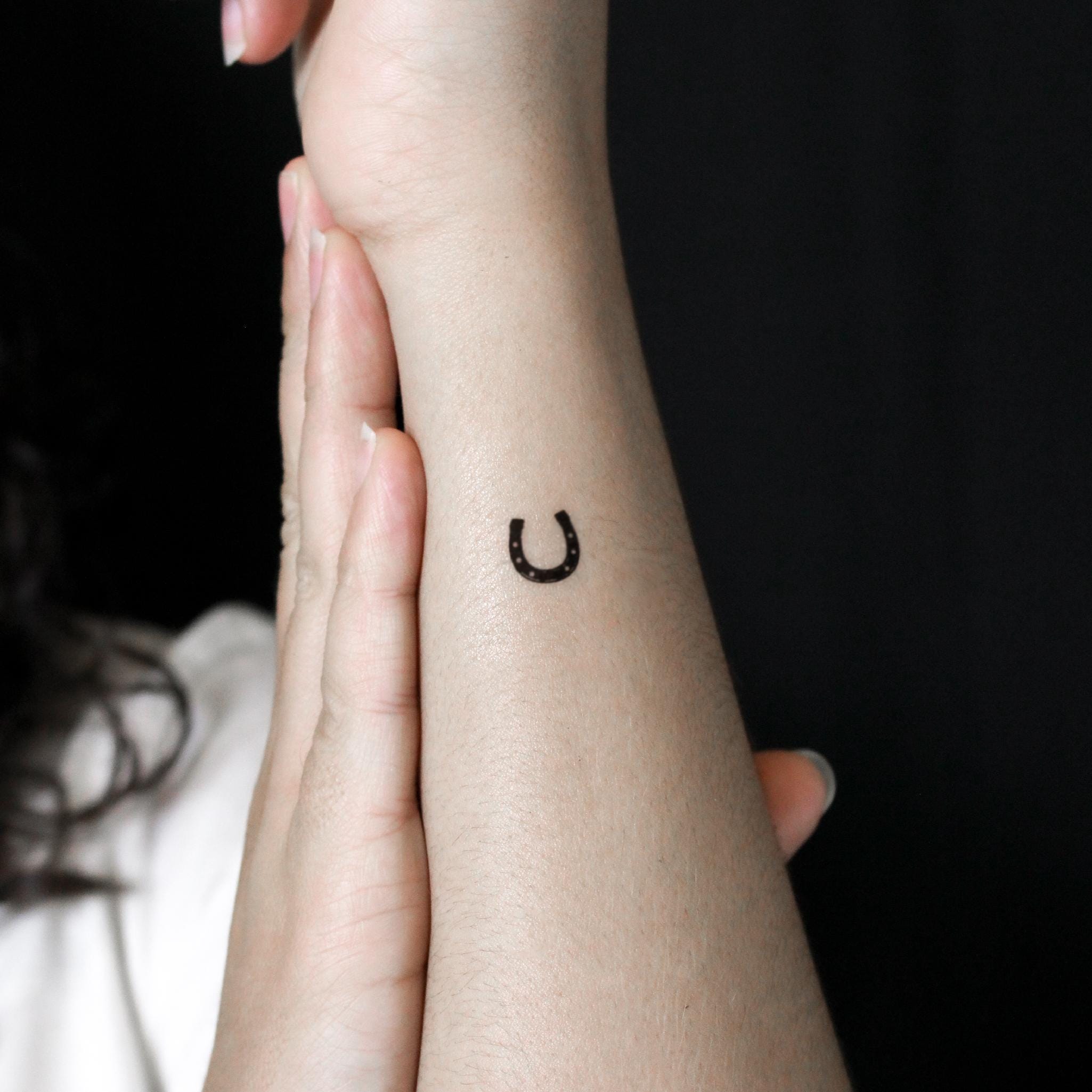 Horseshoe Semi-permanent Tattoo (set of 2) - Etsy Israel, image size:2050x2050