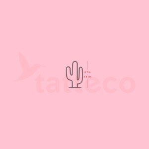 Saguaro Kaktus Semi-Permanent Tattoo (2er Set)