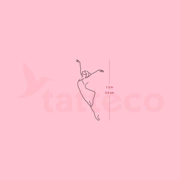 Ballerina Semi-Permanent Tattoo (2er Set)