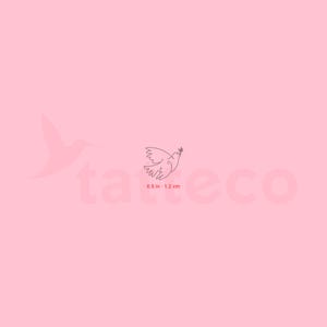 Tiny Dove Of Peace Semi-Permanent Tattoo (Set of 2)