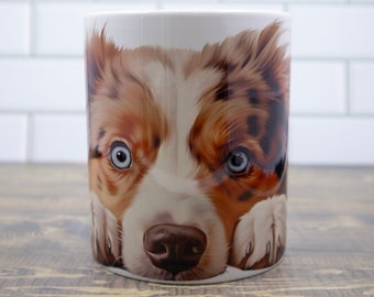 Australian Shepherd Kaffeetasse: Made To Order Aussie Dog Lover Geschenk