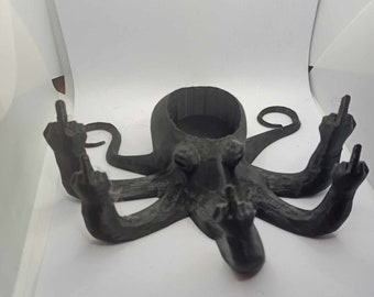 Unique Fucktopus Planter - Quirky Tentacled Ceramic Pot for Succulents - Perfect Unusual Gift for Friend