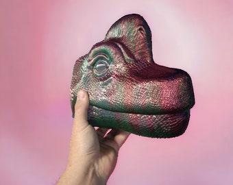 Brachiosaurus Headphone Holder - 3D Printed Dinosaur Desk Accessory, Unique Headset Stand, Perfect Geek Gift