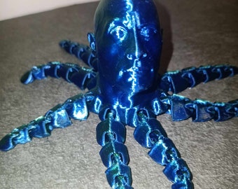 Rocktopus Sculpture - Unique 3D Printed Octopus Rock Hybrid, Quirky Desk Decor, Perfect Geek Gift