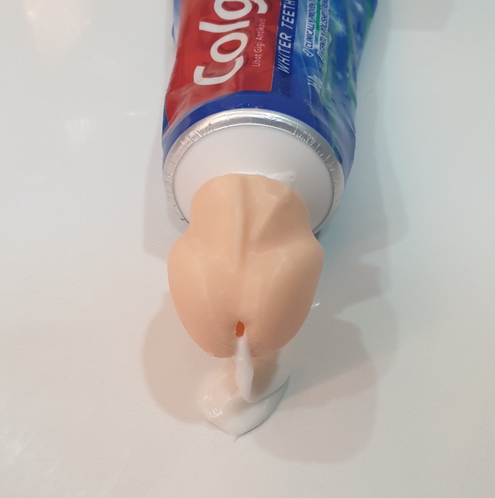 nakładka na pastę do zębów, czapka z główką penisa, prezent w formie żartu, pasta do zębów z penisem, prezent w formie penisa, prezenty w formie żartu dla dorosłych, śmieszna głowa penisa, penis, wydruk 3D