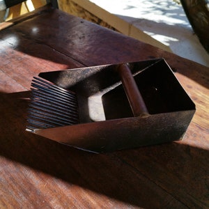 Vintage blueberry comb in iron artisanal creation primitive art first art brut primitivism tribal welding self-taught style tool
