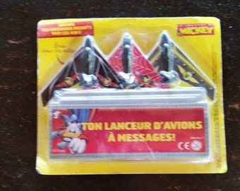 Vintage toy 1950/plane launchers with messages/Mickey's journal/collector's gadget/collectors/treasure/unique/new/packaged/never used