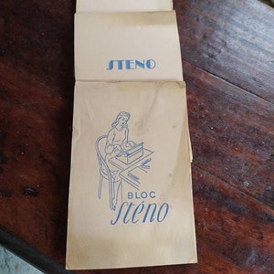 50年代のビンテージ タイピスト ステンブロック/ブランク/本物/新品/オリジナル紙/別の時代の証言/歴史/ギフト/装飾/歴史